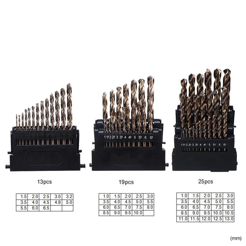 M42 HSS-Co Набор сверл с 3 краями 8% высокая твердость кобальта 68-70 HRC для сверления