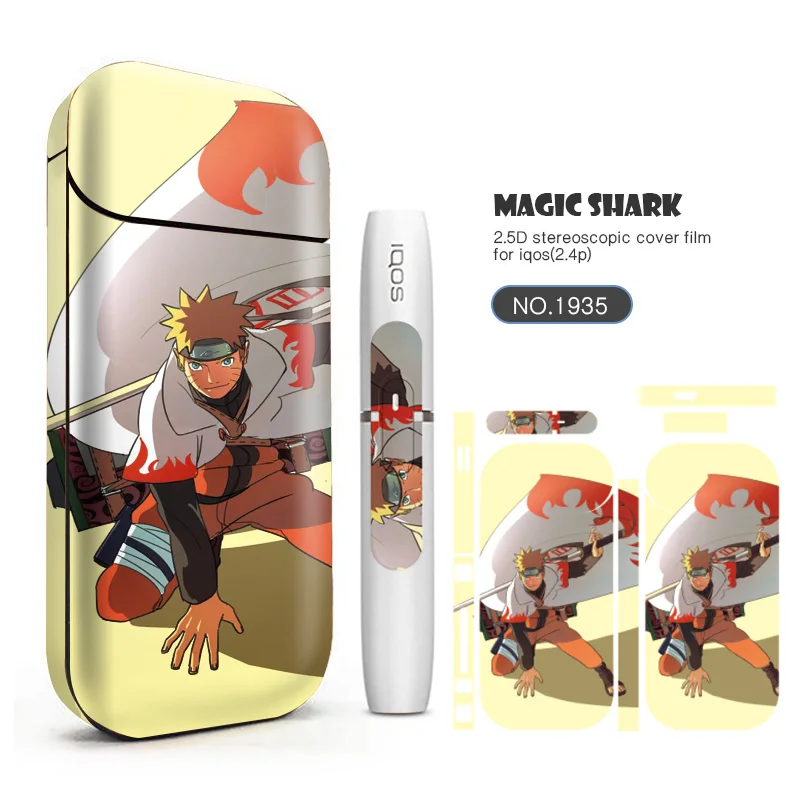 Волшебная Акула игра мальчик ягода череп роза дерево печать наклейка Flim Для IQOS 2 4