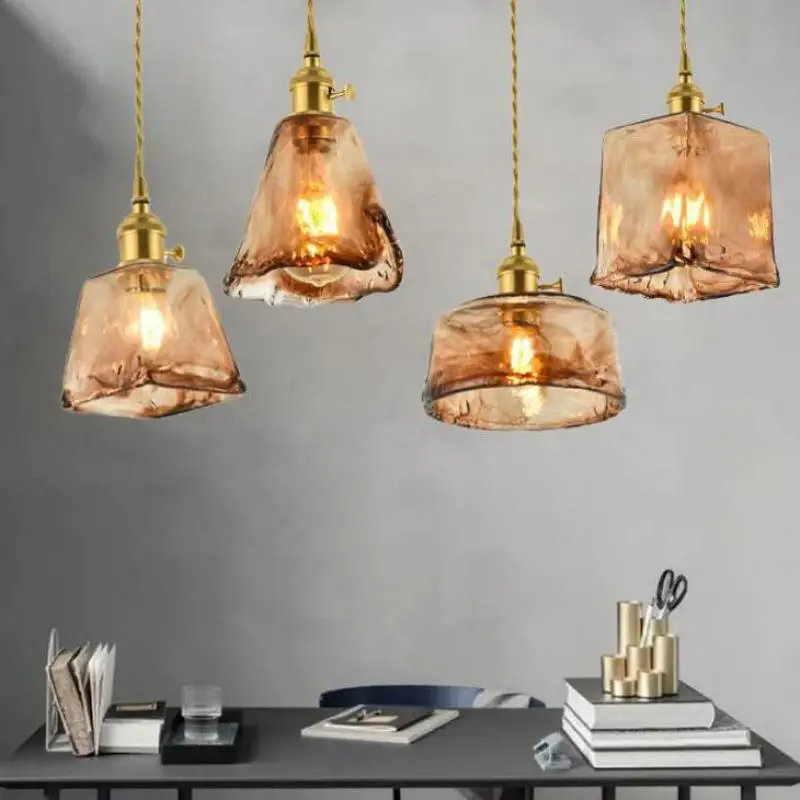 Nordic Restaurant Flower Pendant Light Modern Coffee Shop Pendant Lamp Bedroom Bedside Bar Fresh E27 Hang Lamp pendant ceiling lights