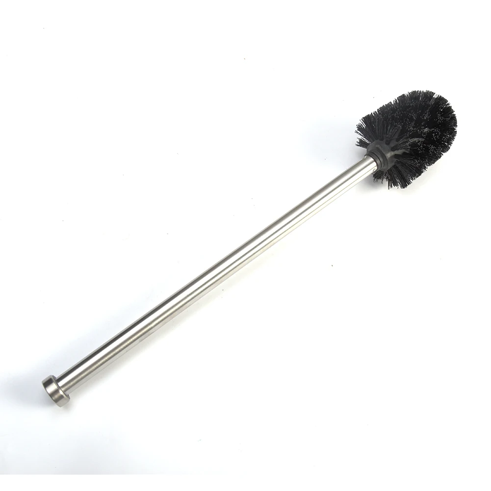 

Long Handle Accessories Durable Replacement Bathroom Portable Silicone Stainless Steel Cleaning Tool Toilet Brush Scrub Home Use