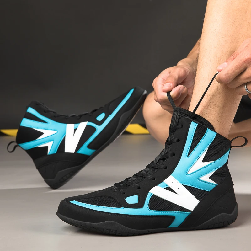 

Боксерские боксерские ботинки Jumpmore для мужчин и женщин, спортивная обувь, легкие боксерские кроссовки для мужчин, Размеры 35-46