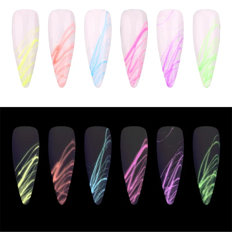 Luminous Gel Spider Line for Nails Art Gel Polish UV Colors Painting Gel Nail Polish Spider Gel Lacquer Web Stickers Gel Polish
