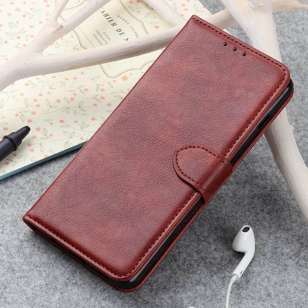 Для Xiaomi Redmi Note 8 Pro из искусственной кожи чехол с личи узором для телефона