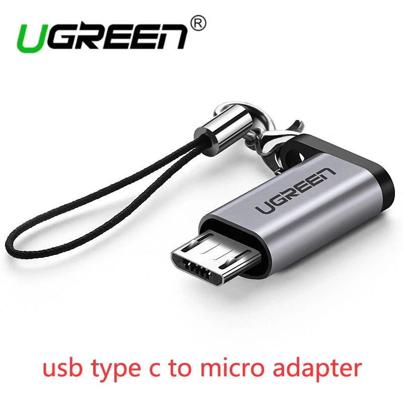 Ugreen micro usb к usb type c адаптер для samsung s9 s8 huawei P20 lite sony xiaomi micro usb кабель для зарядки конвертер Android - Цвет: Type-c to Micro usb