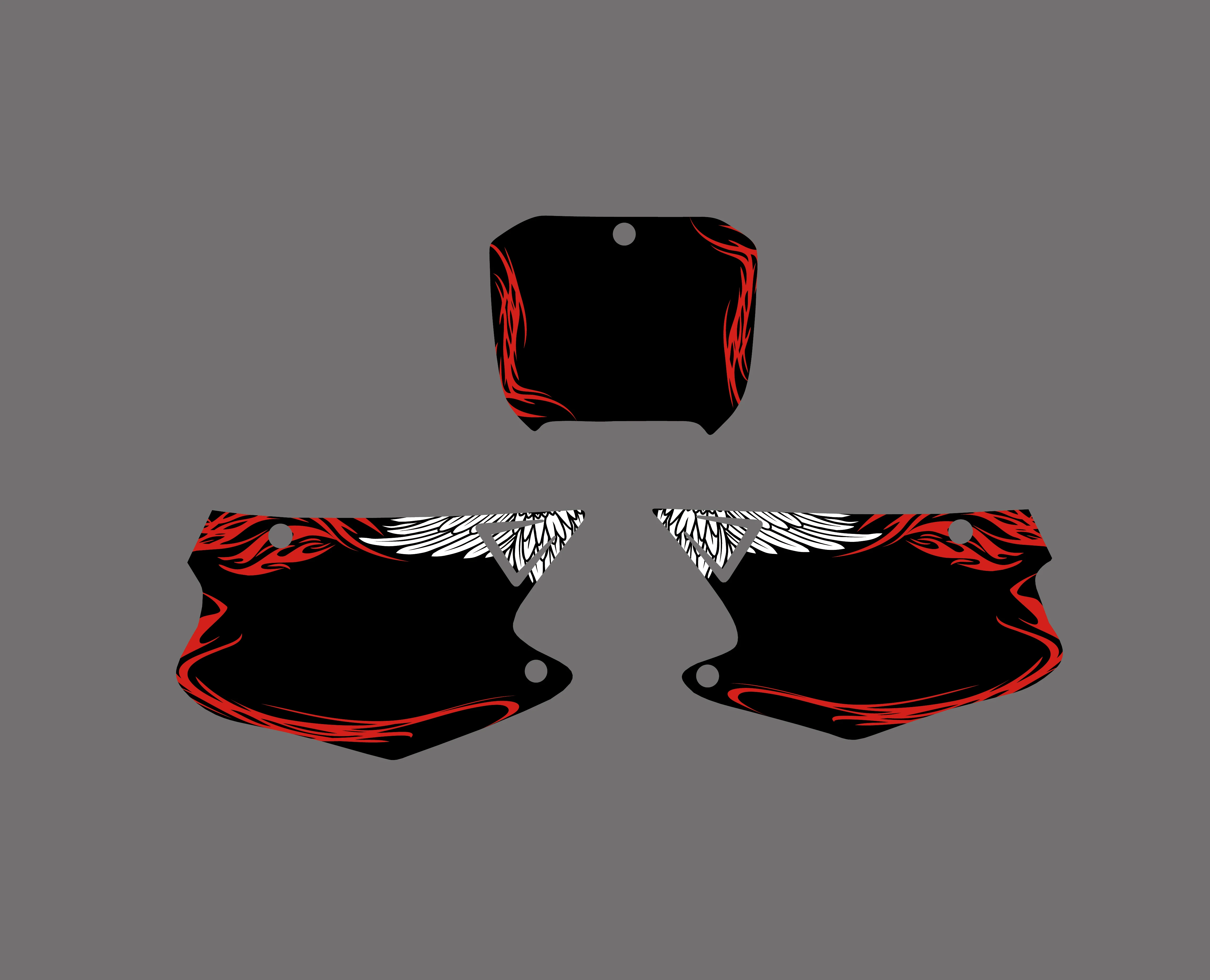 Мотоциклетный новый стиль КОМАНДА ГРАФИКА фон наклейка комплект для Honda CR125 CR250 CR