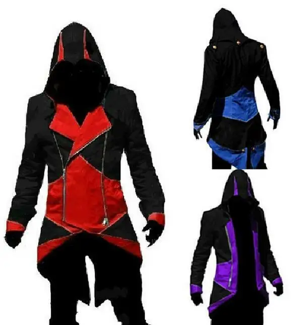 Модное Стильное пальто для косплея куртки ассасина Худи мужское костюм Новинка -
