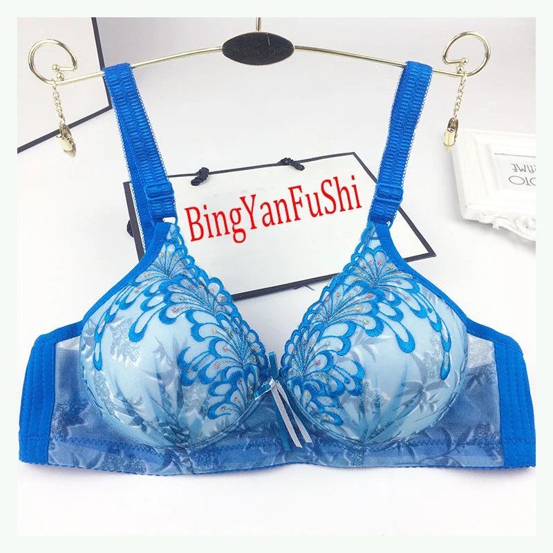 Нежный бюстгальтер с вышивкой кружевной цветочный отличный для мамы тонкий