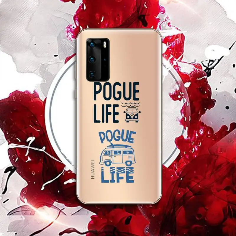 

Outer Banks - Livin' the Pogue Life Phone Case Transparent for Huawei P honor 8 10i 20 30 40 smart 2019