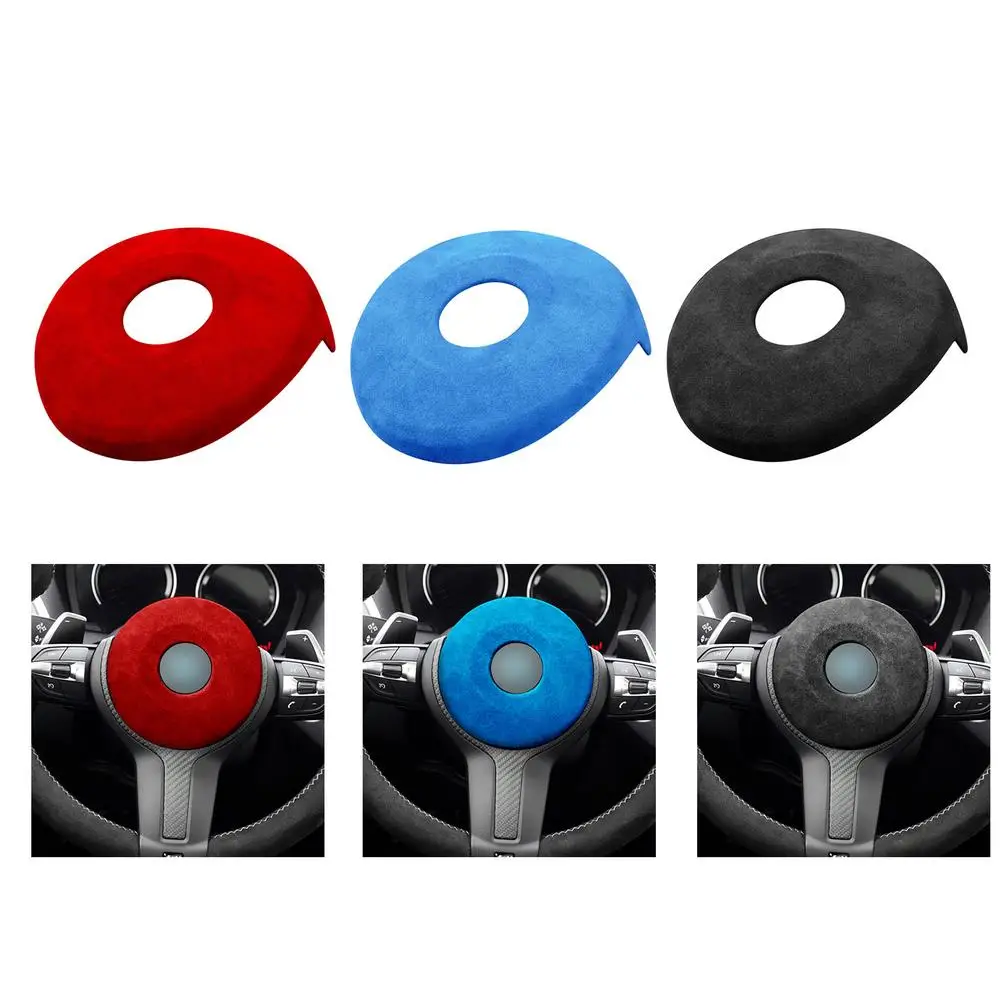 

Car Steering Wheel Suede Decoration Sticker Steering Wheel Sticker Comfortable Easy To Install Decoration For F30 F31 F32 F34