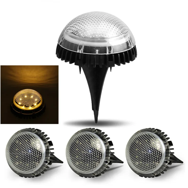 4 шт./партия Светодиодная лампа для лужайки на солнечной батарее наземный садовый