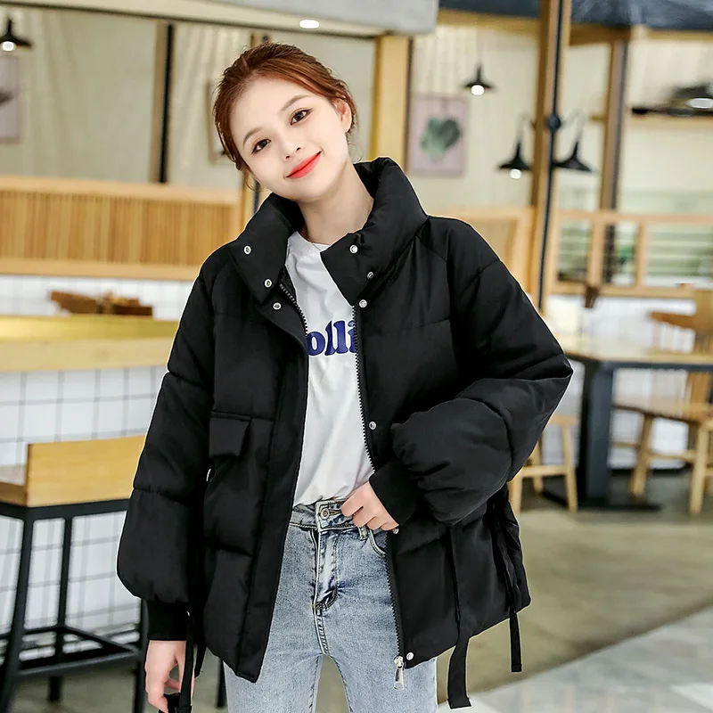 

Cotton-padded jacket women 2020 winter new Korean short padded jacket winter students thickened loose cotton jacket women