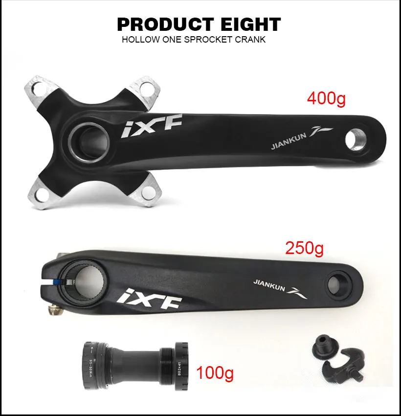 

104BCD Aluminum Alloy MTB Bike Crankset Road Bicycle Crank Arm With Bottom Mountain Bicycle Parts Accessories Crank Set 170mm