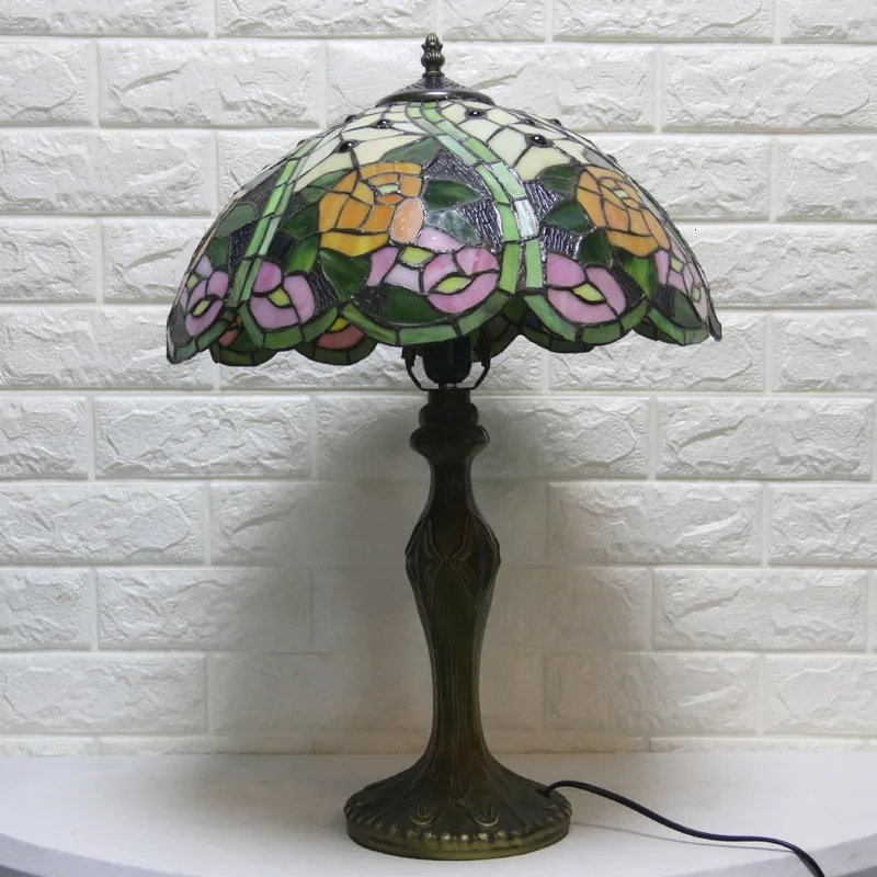 Винтажная настольная лампа в стиле лебедя с турецкой мозаикой ретро для спальни