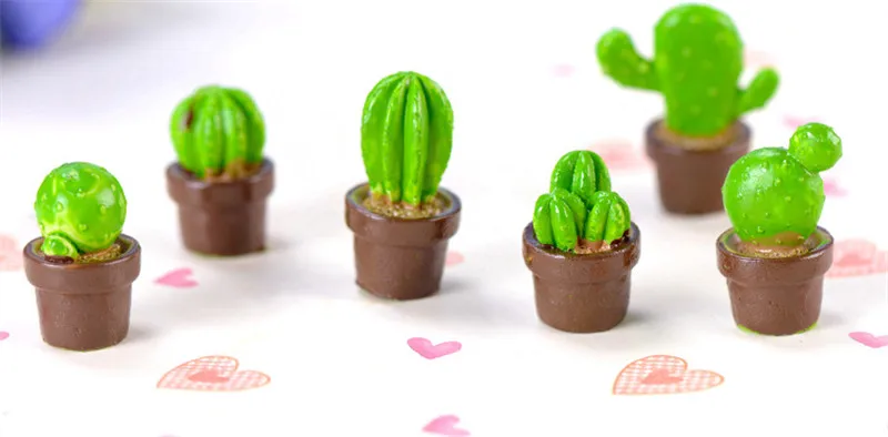 Mini Artificial Cactus Lifelike Fleshy Plant Landscape Cute Funny Home Desk Decor Bonsai Potted Placed Green Table Ornaments-1PC | Дом и сад