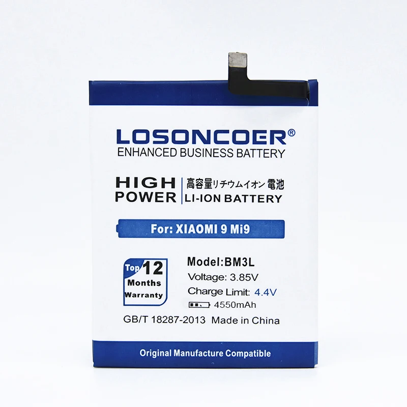 LOSONCOER BM3L 4550mAh аккумулятор для Xiao mi 9 mi 9 M9 mi 9 аккумулятор большой емкости для мобильного телефона+ быстрое поступление