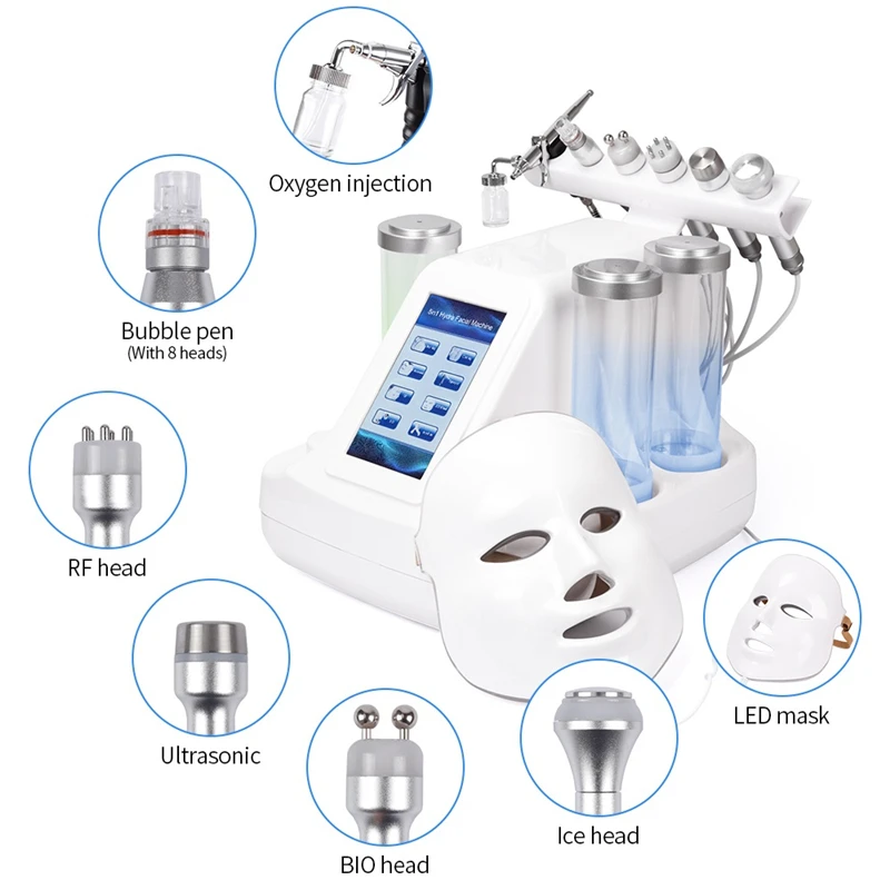 7 в 1 гидравлическая дермабразия Aqua Peel Clean Skin Care BIO светильник RF Вакуумная очистка