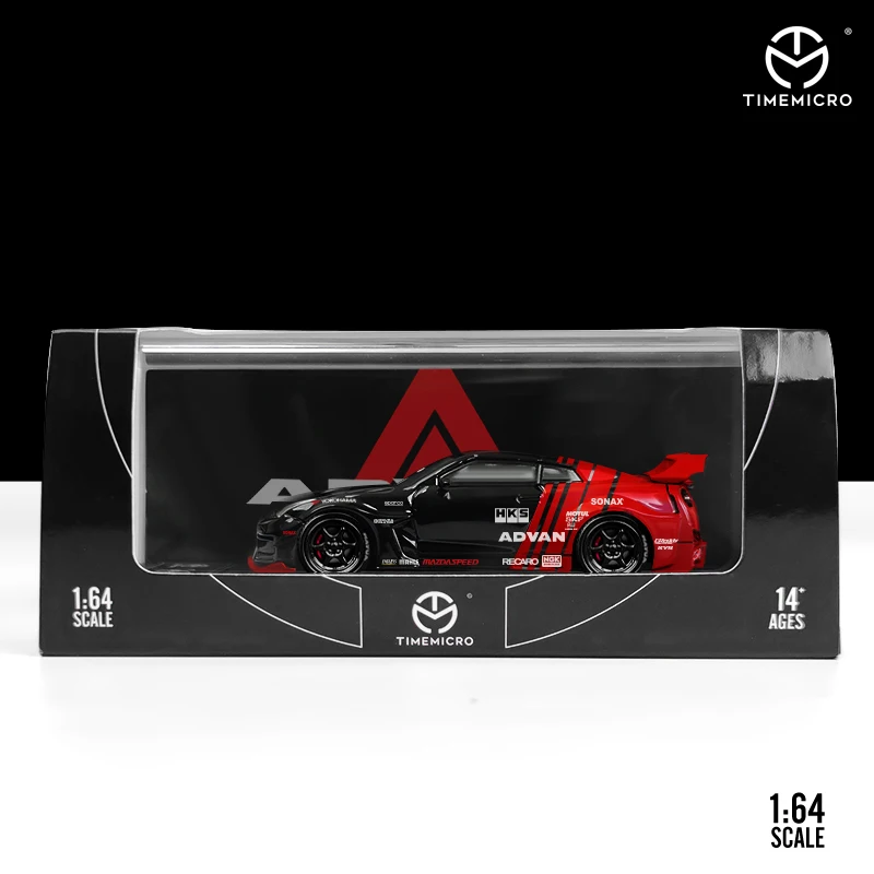 

Pre-Order Time Micro 1/64 Nissan GTR3.0 ADVAN Alloy Die-cast Model Car Metal Vehicle Collection Display