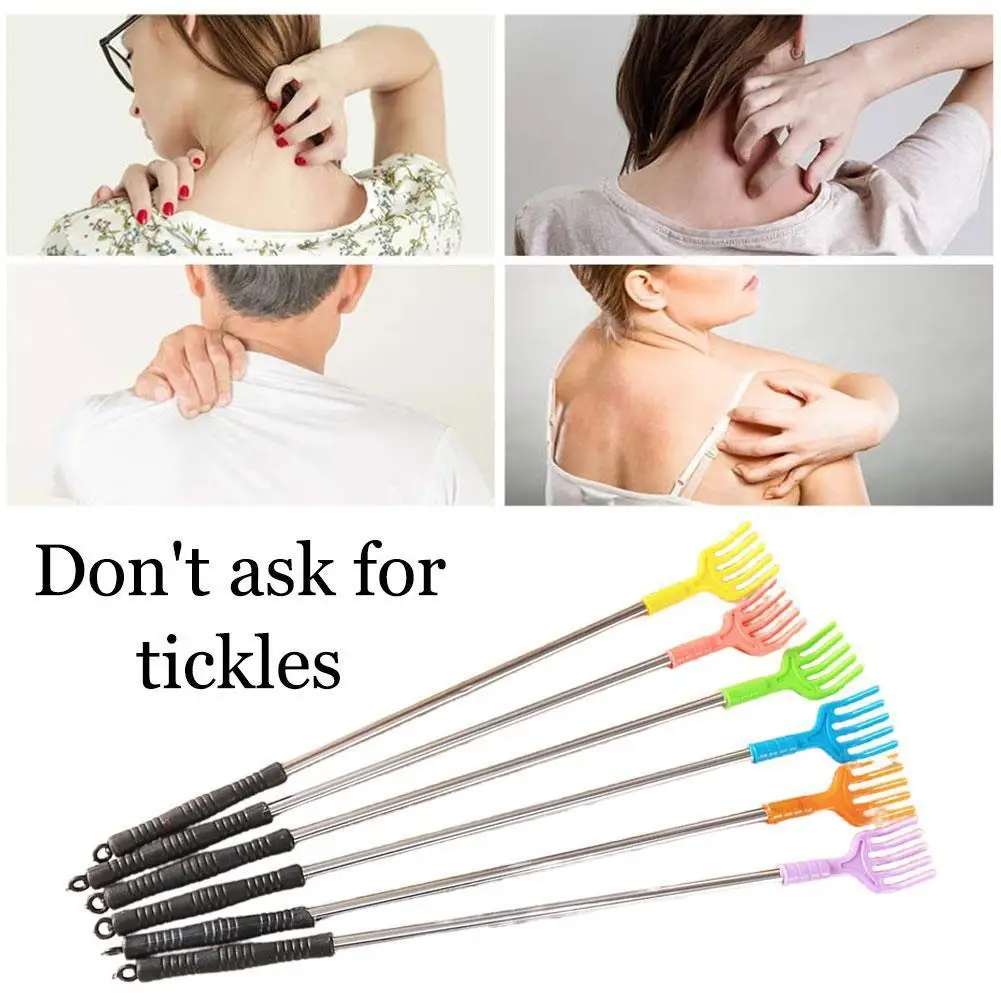 

1pcs Back Scratcher Telescopic Scratching Backscratcher Health Relaxation Scraper Back Massager Extendable Telescoping Itch T6S4