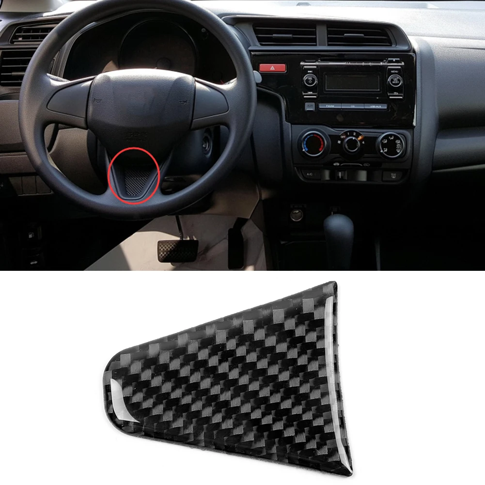 

Нижний Декор рулевого колеса из углеродного волокна подходит для Honda Fit/JAZZ GK5 3rd GEN 2014-2017 левый привод антикоррозийный