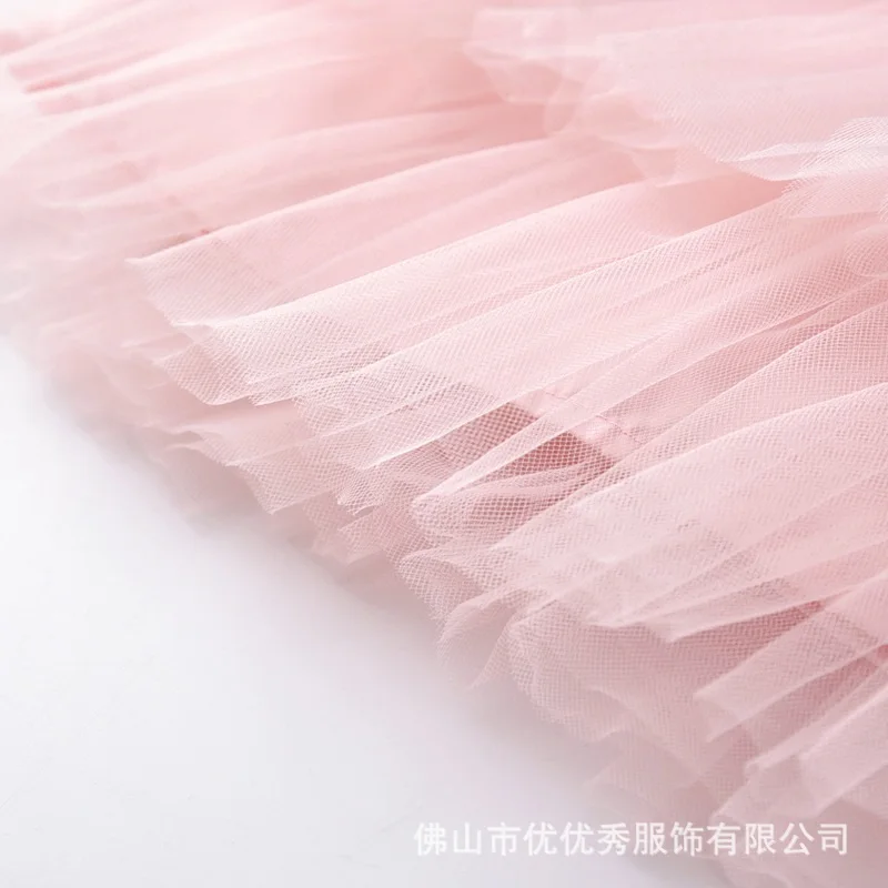 Платье принцессы для маленьких девочек Сетчатое кружевное элегантное