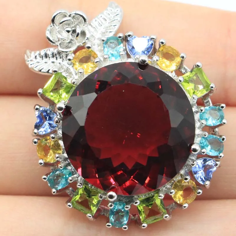 36x29 мм разноцветный европейский дизайн с гранатом Перидотом фиолетовым