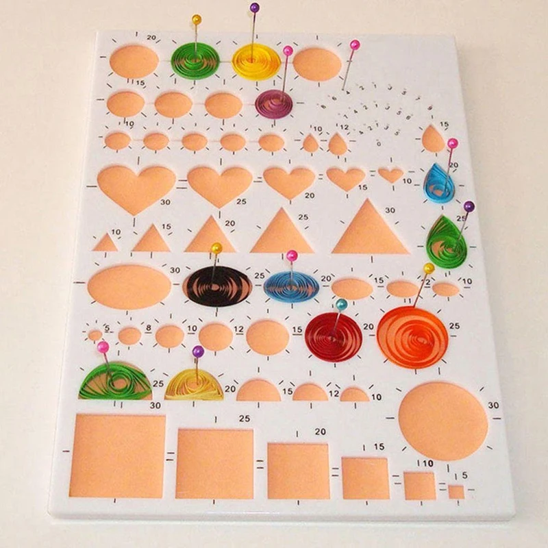 

DIY Crafts Paper Quilling Template Mould Board Papercraft Crimper Art Tool Scrapbooking Art Tools Craft Supplies