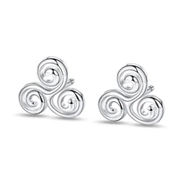 celtic knot stud earrings 925 sterling silver religious round circle earrings for women 2021 fine jewelry mother gift free ship