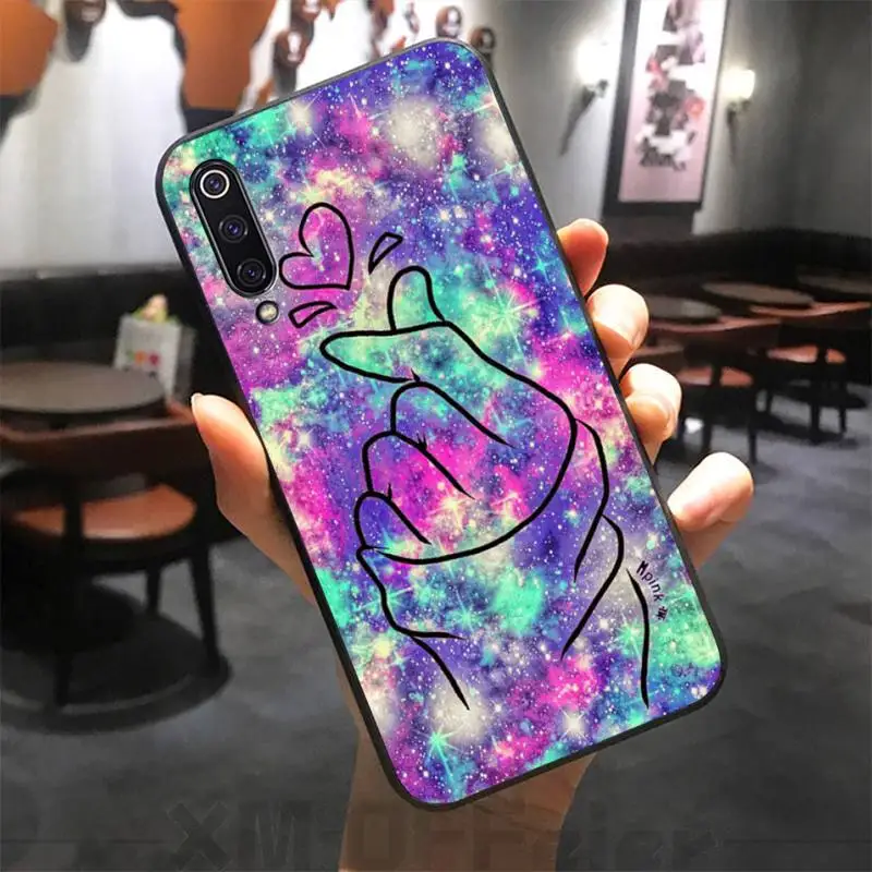 Мягкий силиконовый чехол для телефона с сердечком Love on the finger kpop из ТПУ xiaomi mi 8 9 8SE