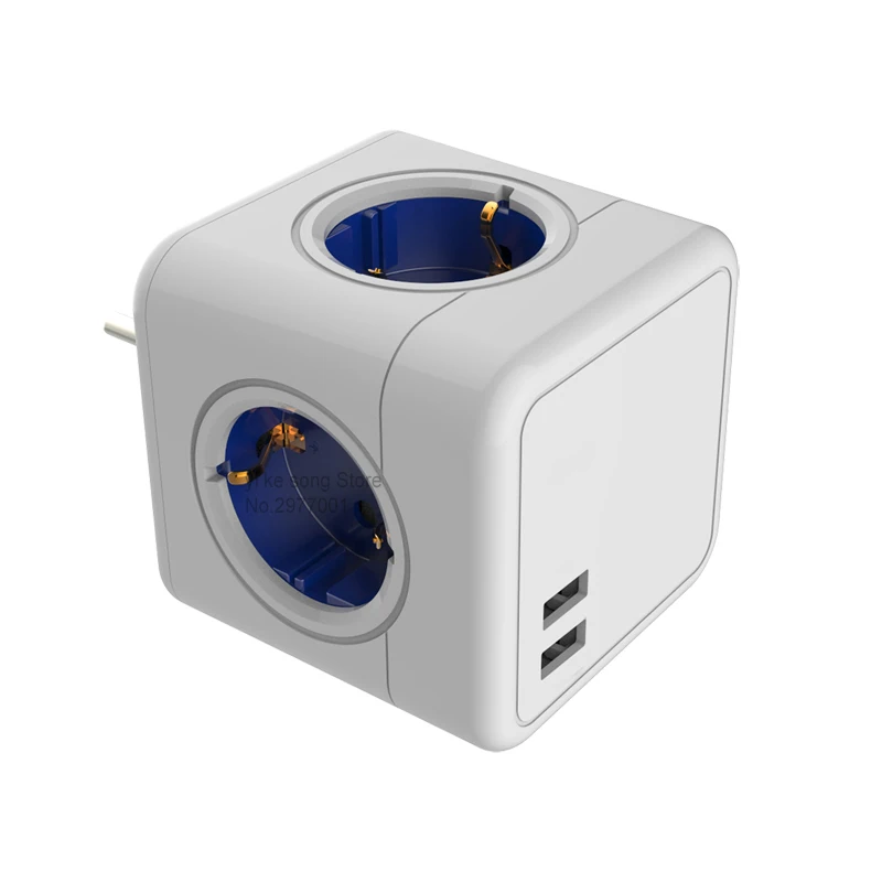 Sopend Power Strip cube Eu Plug вор с 5V 2.1A Usb 4 выходным удлинительным адаптером несколько