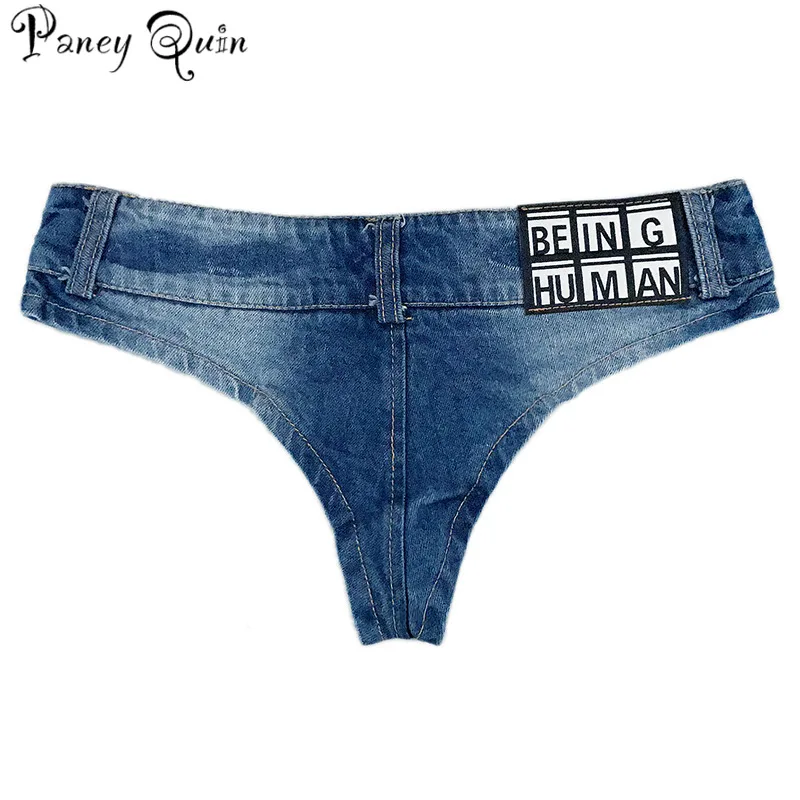 Женские пикантные винтажные Мини-джинсовые шорты милые бикини из денима хит