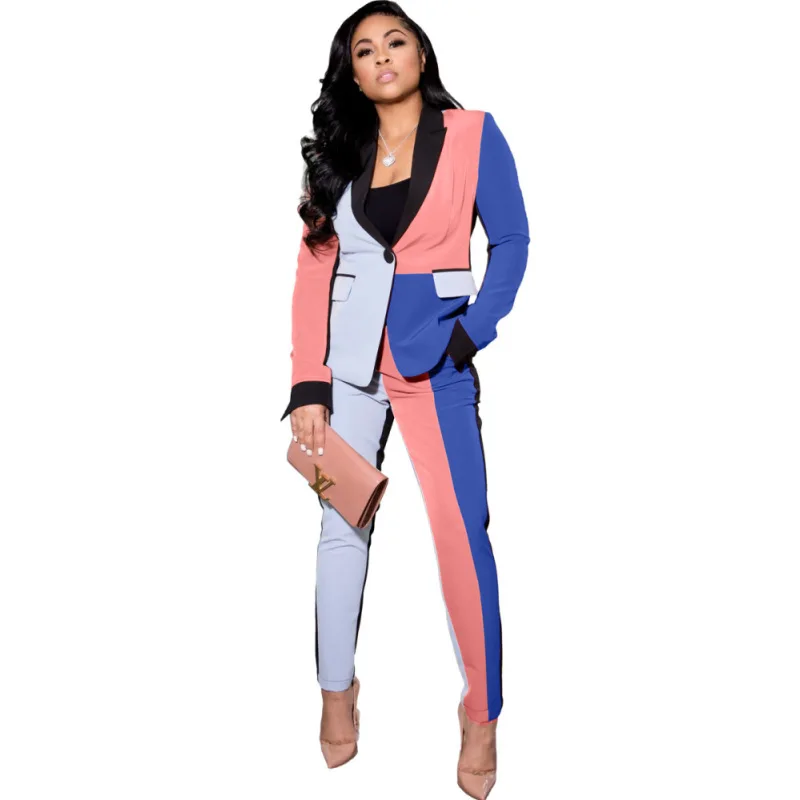 Комплект из 2 предметов осенние комплекты деловые костюмы женские 2020 V образным