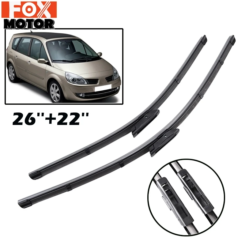 XUKEY стеклоочистители ветрового стекла для Renault Scenic II 2 2005 2009 Grand переднего 2006 2007