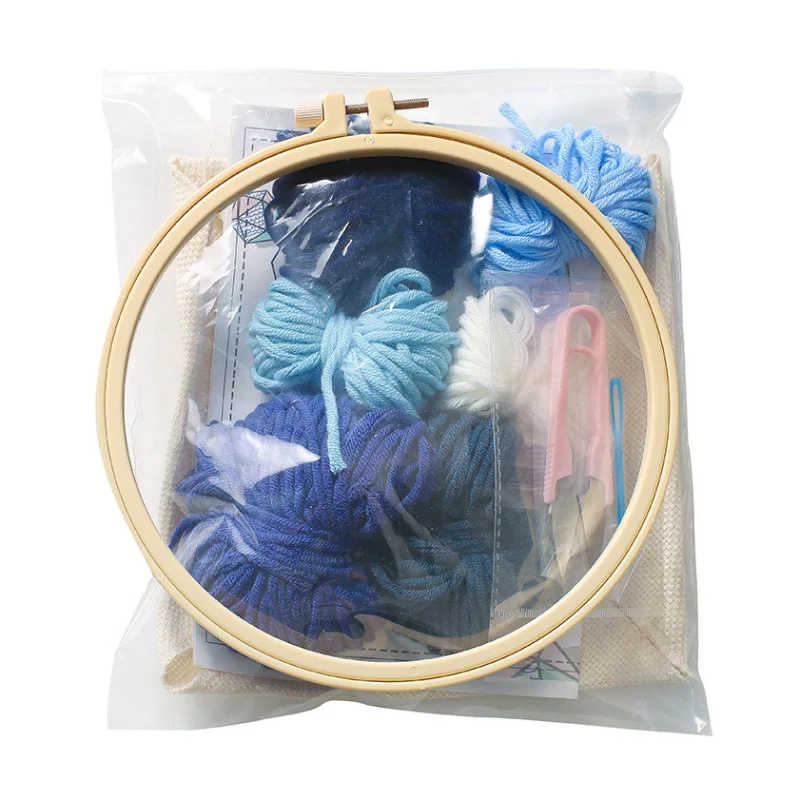 Сделай Сам вязаная ткань ручная вышивка декомпрессионная игрушка (включая иглу)