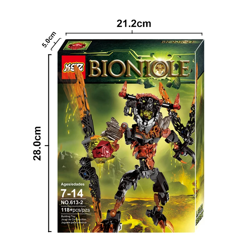 BIONICLE вулканической лавы Beast игровые фигурки строительные блоки робота игрушки