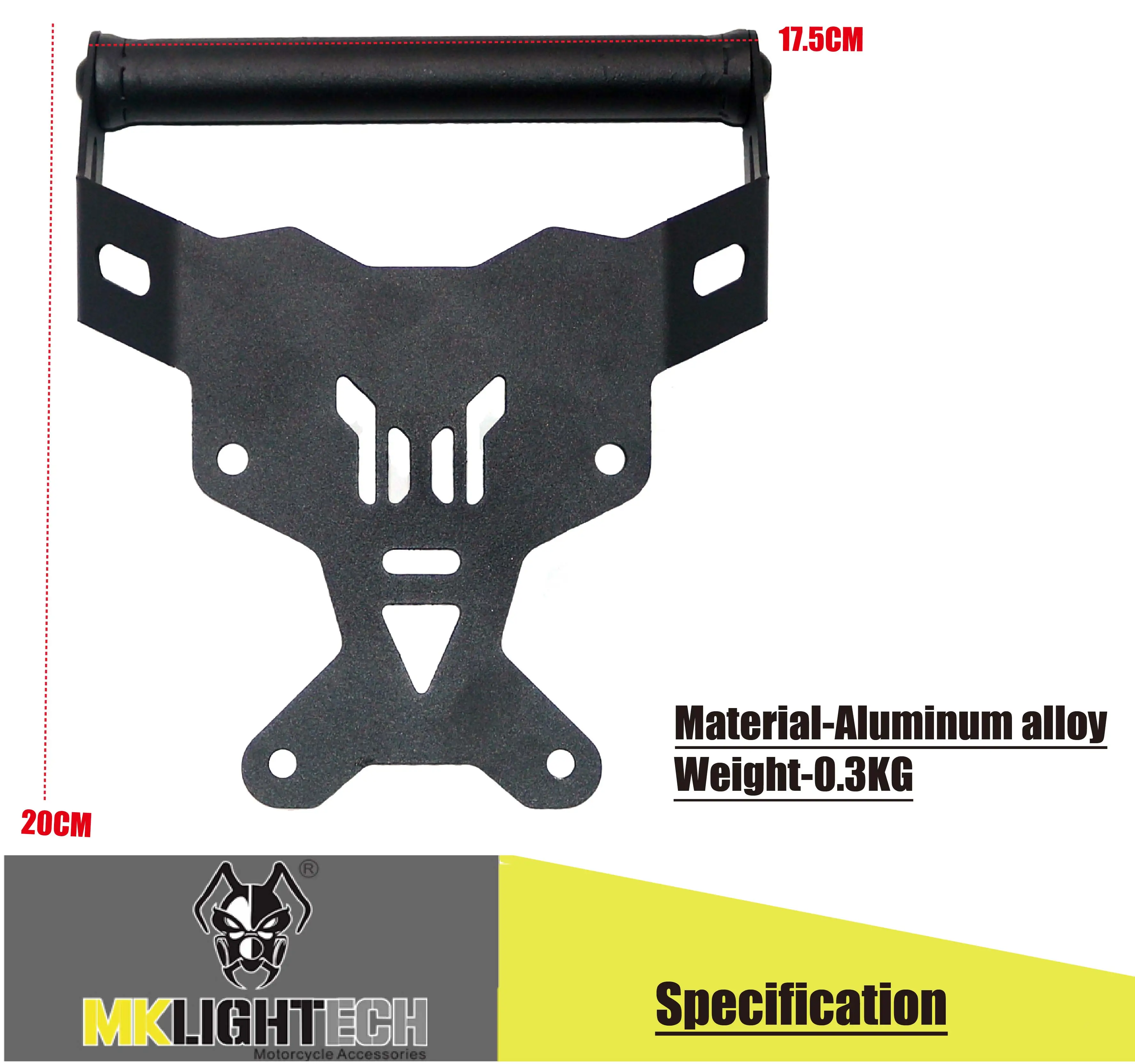

MKL IGHTECH Motorcycle Accessorieshandy holder bracket Motorcycle Mount Stand for kawasaki VERSYS 250/ X-300 2017-2018