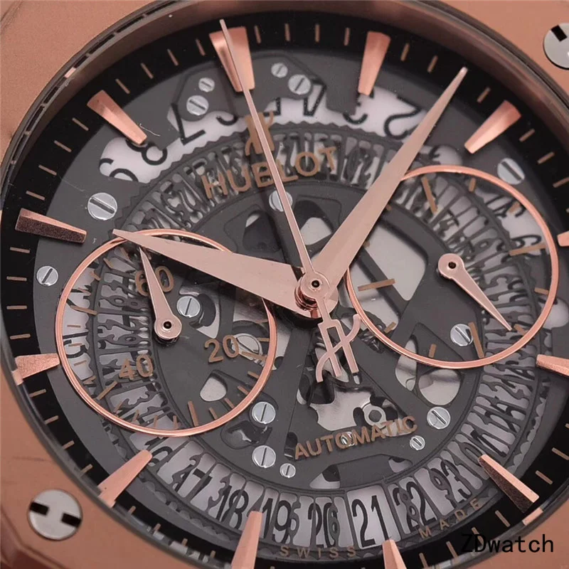 

HB Luxury Brand quartz Mens Watches Mechanical Wristwatches Stainless Steel Strap men's wristwatch classic business dress