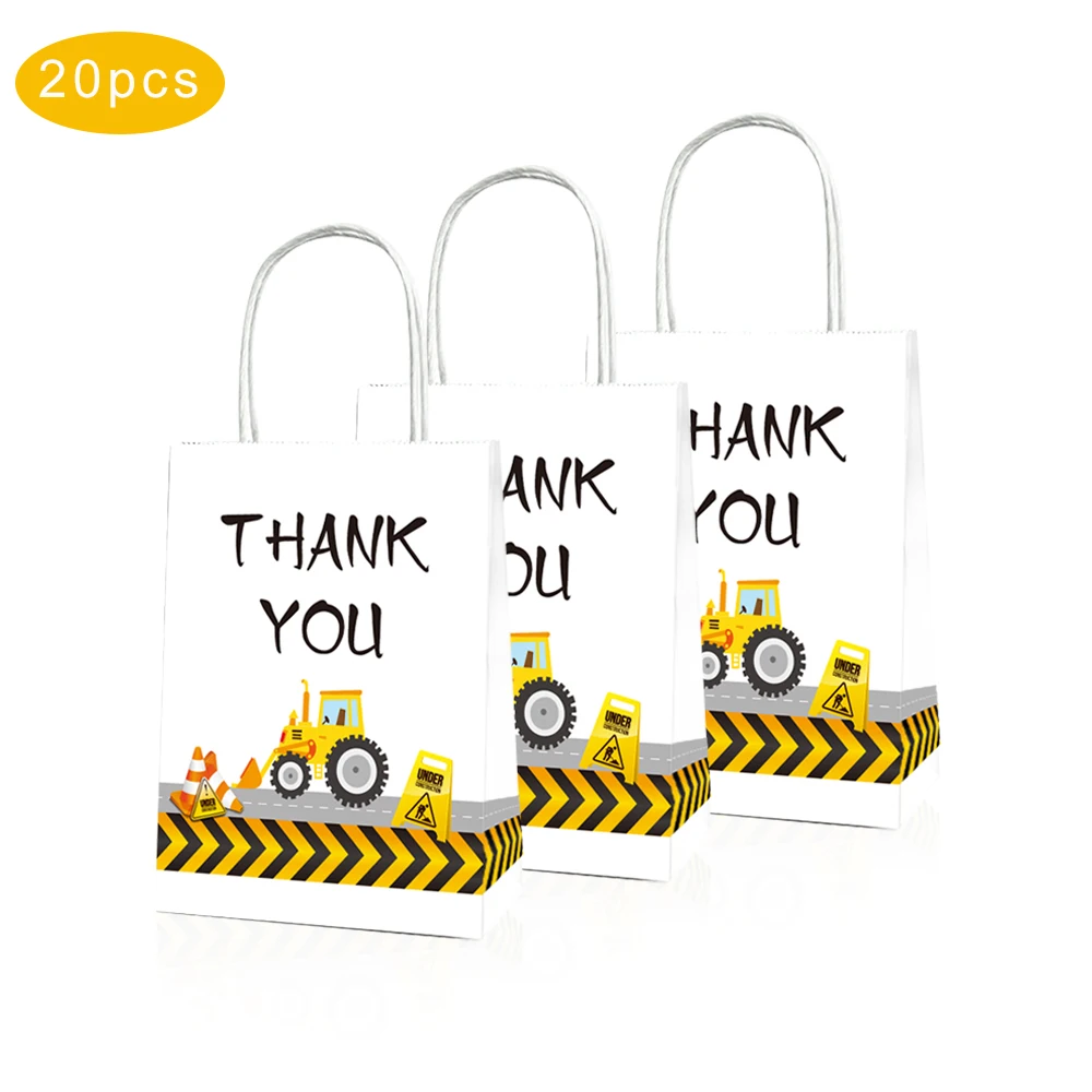 20 шт экскаватор конструкция вечерние подарочные сумки с днем рождения конфеты