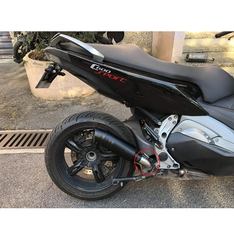 Модифицированный глушитель среднего соединения трубы без шнуровки для BMW C600 Sport