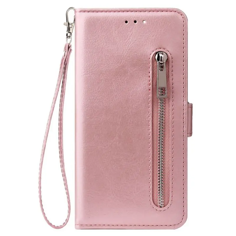 Новые Флип-Чехлы с держателем слотами для карт двойная пряжка застежка-молния и