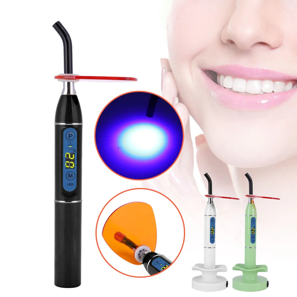 

New Color Photosensitive Wireless Cordless Plastic LED Light Curing Dental Machine Lamp Safe Lower Noise Super Long Standby