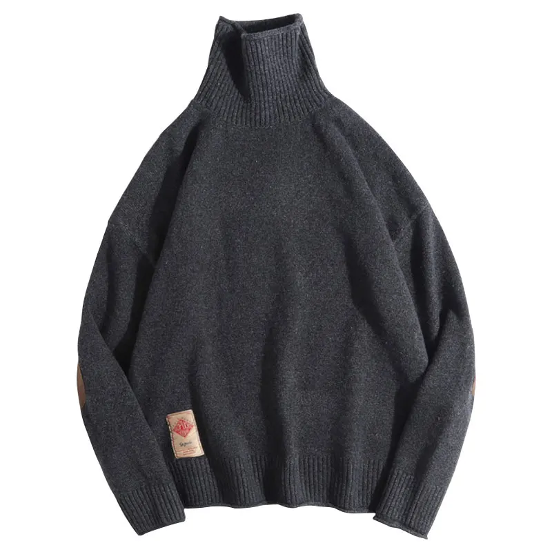 

Korean Style Man Sweaters Casual Loose Fashion Pullover Turtleneck Long Sleeve Man Sweaters Pull Hiver Men's Clothing DB60MY