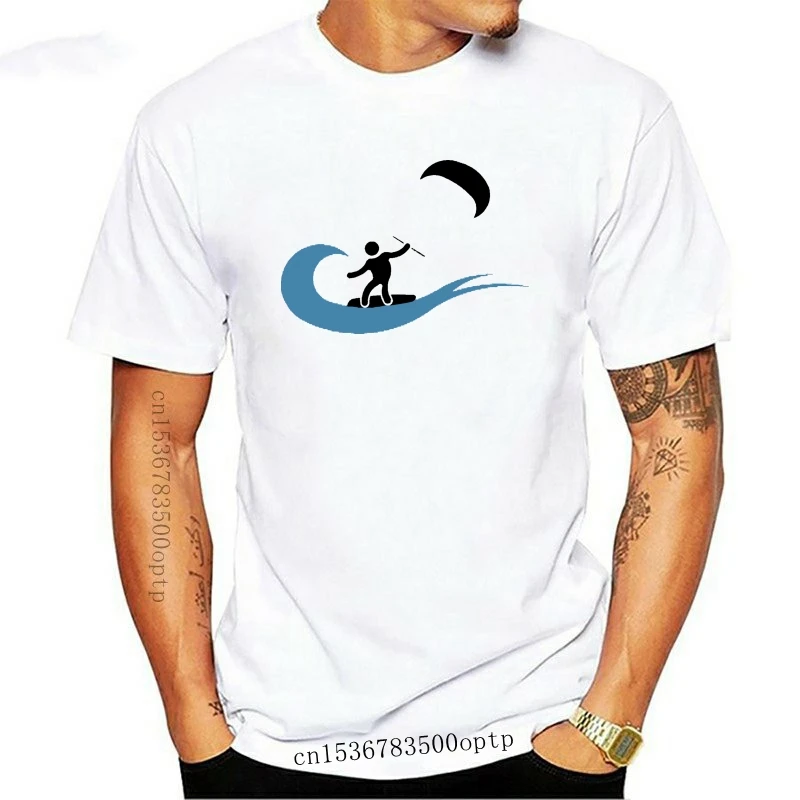 

New 2021 Printed Men T Shirt Cotton Short Sleeve The wave cool kitesurfing icon T-Shirt Women tshirt