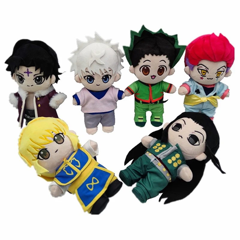 23CM Anime Hunter X Hunter Plush Figure Toys Killua Zoldyck Gon Freecss Kurapika Hisoka Zoldyck Dolls Soft Stuffed Plushie Toy