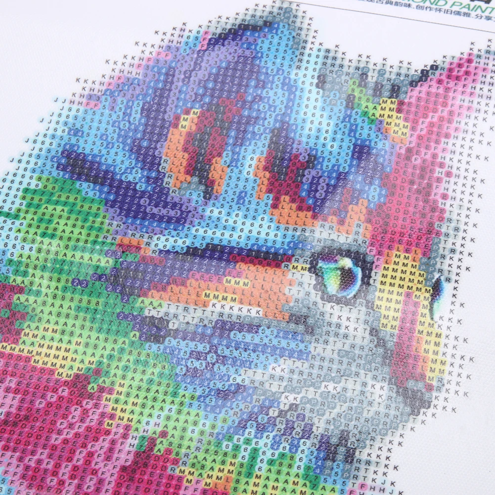 

5D DIY Diamond Painting Colorful Squirrel Cat Mosaic Embroidery Animal 3D Cross Stitch Needlework Crafts Home Decoration
