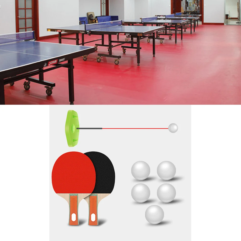 14 шт. портативный Настольный теннис тренажер для настольного тенниса мягкий вал