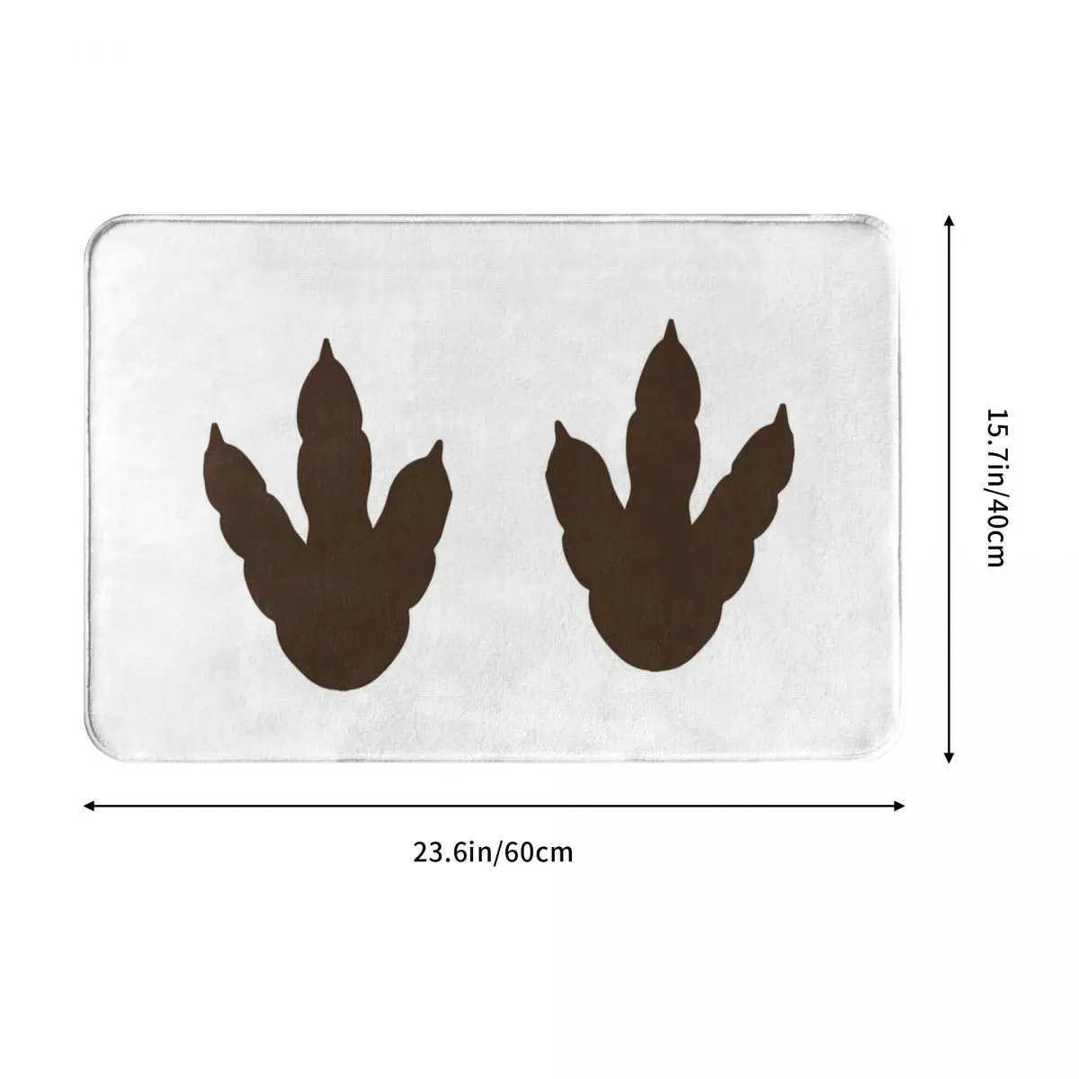 Динозавр ножки Придверный коврик из полиэстера нескользящий напольный Декор