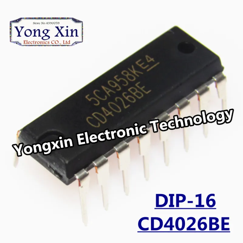 50 шт./лот CD4026BE CD4026 DIP16 нулевое десятичное число/делитель новый оригинальный |
