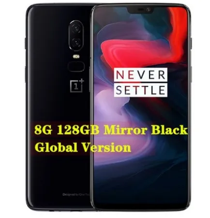 8GB 128GB Black OnePlus 6 8GB 128GB Snapdragon 845 Octa Core AI двойная камера 20MP+ 16MP распознавание лица разблокировка Android 8 смартфон мобильный телефон - Цвет: 8GB 128GB Black