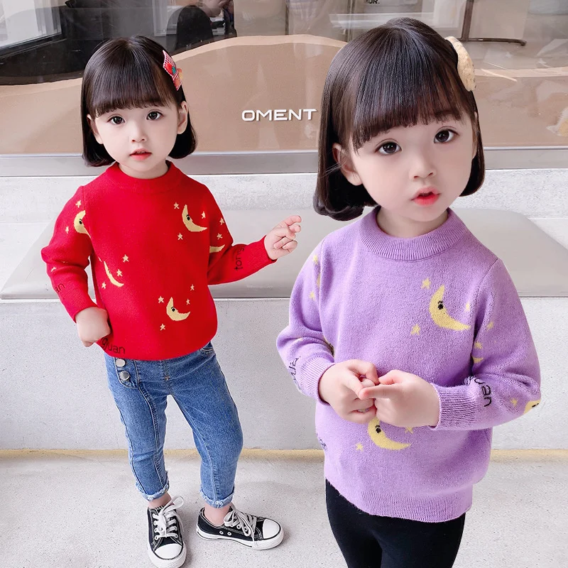 

Girl Sweater Kids Outwear Tops 2021 Beautiful Plus Thicken Warm Winter Autumn Knitting Cotton Teenager Overcoat Children Clothin