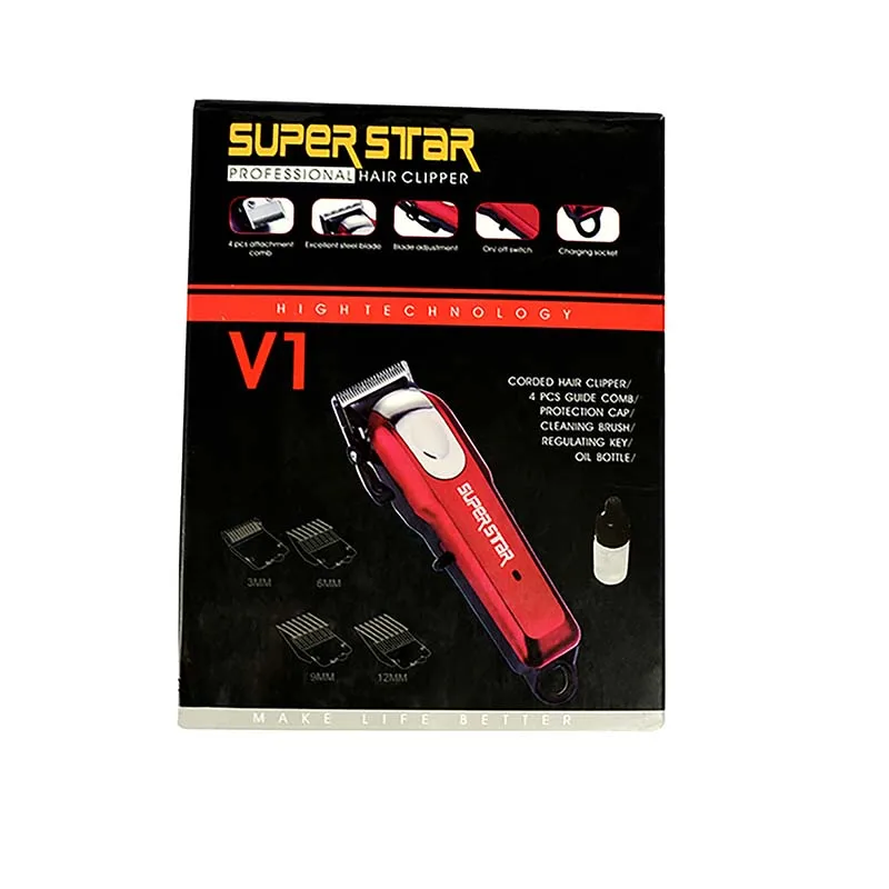 

Men's Cordless Hair Cutter Machine USB Rechargeable electric shaver hair clipper hair trimmer adjustable cutting lever 20W power